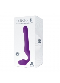 Лиловый безремневой страпон Queens M - Adrien Lastic - купить с доставкой в Ставрополе