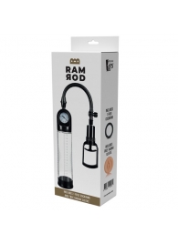 Прозрачная вакуумная помпа с манометром Deluxe Penis Pump - Dream Toys - в Ставрополе купить с доставкой