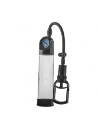 Прозрачная вакуумная помпа с манометром Deluxe Penis Pump - Dream Toys - в Ставрополе купить с доставкой