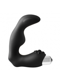 Черный вибромассажер простаты FantASStic Vibrating Prostate Massager - 11,3 см. - Dream Toys - в Ставрополе купить с доставкой