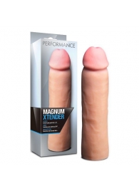 Телесная фаллическая насадка на пенис Magnum Xtender - 23 см. - Blush Novelties - в Ставрополе купить с доставкой