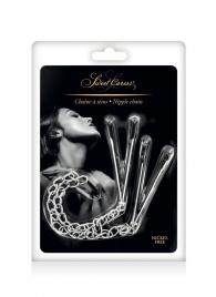 Регулируемые зажимы для сосков Sweet Caress Nipple Chain - Sweet Caress - купить с доставкой в Ставрополе