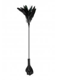 Двусторонний стек-щекоталка Sweet Caress Feather Whip - 58 см. - Sweet Caress - купить с доставкой в Ставрополе