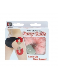 Металлические наручники с розовой меховой опушкой METAL HANDCUFF WITH PLUSH PINK - Dream Toys - купить с доставкой в Ставрополе