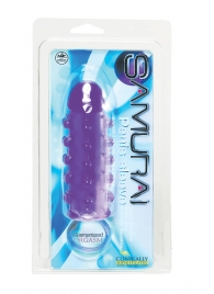 Закрытая фиолетовая насадка с пупырышками SAMURAI PENIS SLEEVE PURPLE - 14,5 см. - NMC - в Ставрополе купить с доставкой