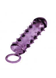 Закрытая фиолетовая насадка с пупырышками SAMURAI PENIS SLEEVE PURPLE - 14,5 см. - NMC - в Ставрополе купить с доставкой