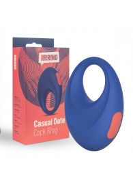 Синее эрекционное кольцо RRRING Casual Date Cock Ring - FeelzToys - в Ставрополе купить с доставкой