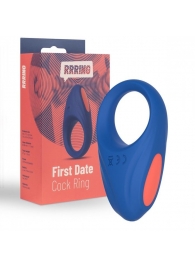 Синее эрекционное кольцо RRRING First Date Cock Ring - FeelzToys - в Ставрополе купить с доставкой