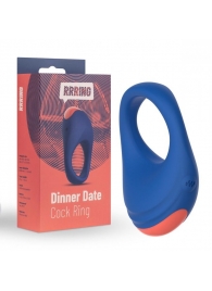 Синее эрекционное кольцо RRRING Dinner Date Cock Ring - FeelzToys - в Ставрополе купить с доставкой