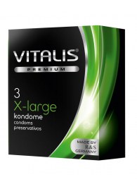 Презервативы увеличенного размера VITALIS PREMIUM x-large - 3 шт. - Vitalis - купить с доставкой в Ставрополе
