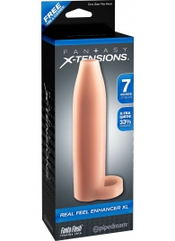 Телесная насадка Real Feel Enhancer XL - 17 см. - Pipedream - в Ставрополе купить с доставкой