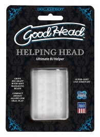 Прозрачный мастурбатор HELPING HEAD - Doc Johnson - в Ставрополе купить с доставкой