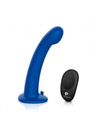 Синяя насадка Remote Control P-Spot G-Spot с черными трусиками - 20 см. - Pegasus - купить с доставкой в Ставрополе