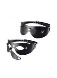 Черная кожаная маска  Новичок - Sitabella - купить с доставкой в Ставрополе