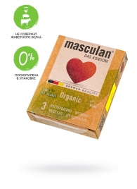 Экологически чистые презервативы Masculan Organic - 3 шт. - Masculan - купить с доставкой в Ставрополе