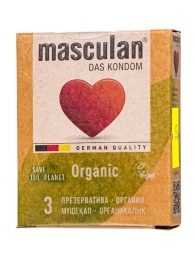 Экологически чистые презервативы Masculan Organic - 3 шт. - Masculan - купить с доставкой в Ставрополе