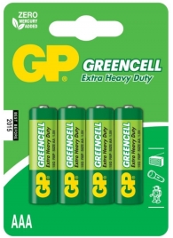 Батарейки солевые GP GreenCell AAA/R03G - 4 шт. - Элементы питания - купить с доставкой в Ставрополе