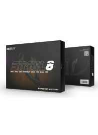 Черный вибромассажер простаты Nexus Simul8 Stroker Edition с кольцами для пениса и мошонки - Nexus Range - в Ставрополе купить с доставкой
