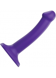 Фиолетовый фаллоимитатор-насадка Strap-On-Me Dildo Dual Density size S - 17 см. - Strap-on-me - купить с доставкой в Ставрополе