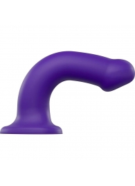 Фиолетовый фаллоимитатор-насадка Strap-On-Me Dildo Dual Density size L - 19 см. - Strap-on-me - купить с доставкой в Ставрополе