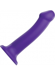 Фиолетовый фаллоимитатор-насадка Strap-On-Me Dildo Dual Density size L - 19 см. - Strap-on-me - купить с доставкой в Ставрополе