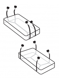 Фиксаторы для кровати WRAPAROUND MATTRESS RESTRAIN - Pipedream - купить с доставкой в Ставрополе