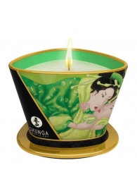 Массажная свеча Exotic Green Tea с ароматом зелёного чая - 170 мл. - Shunga - купить с доставкой в Ставрополе