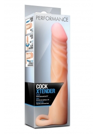 Телесная насадка на пенис Cock Xtender - 17,7 см. - Blush Novelties - в Ставрополе купить с доставкой