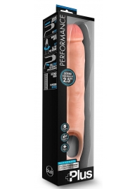 Телесная насадка-удлинитель 11.5 Inch Silicone Cock Sheath Penis Extender - 29,2 см. - Blush Novelties - в Ставрополе купить с доставкой