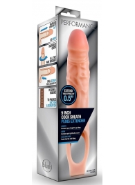 Телесная насадка на пенис 9 Inch Cock Sheath Extender - 22,2 см. - Blush Novelties - в Ставрополе купить с доставкой