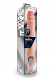 Телесная насадка на пенис 11.5 Inch Cock Sheath Penis Extender - 29,2 см. - Blush Novelties - в Ставрополе купить с доставкой