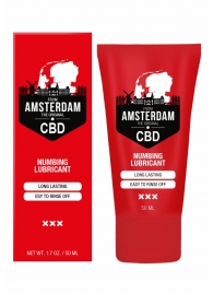 Пролонгирующий лубрикант Numbing CBD from Amsterdam - 50 мл. - Shots Media BV - купить с доставкой в Ставрополе