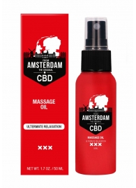 Стимулирующее массажное масло CBD from Amsterdam Massage Oil - 50 мл. - Shots Media BV - купить с доставкой в Ставрополе