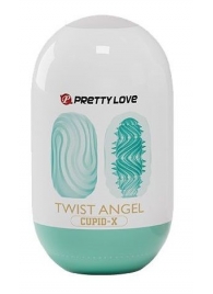 Бирюзовый мастурбатор-яйцо Twist Angel - Baile - в Ставрополе купить с доставкой