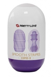 Сиреневый мастурбатор-яйцо Smooth Stripes - Baile - в Ставрополе купить с доставкой