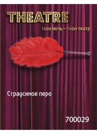 Красное страусовое пёрышко - ToyFa - купить с доставкой в Ставрополе