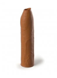 Кофейная насадка-удлинитель Uncut Silicone Penis Enhancer - 17,8 см. - Pipedream - в Ставрополе купить с доставкой