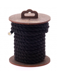Черная хлопковая веревка для бондажа на катушке - 5 м. - Crazy Handmade - купить с доставкой в Ставрополе