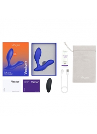 Синий анальный вибратор We-Vibe Vector+ - We-vibe - в Ставрополе купить с доставкой