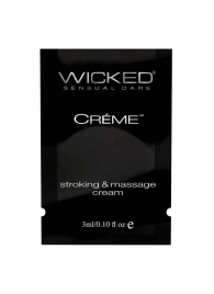 Крем для массажа и мастурбации Wicked Stroking and Massage Creme - 3 мл. - Wicked - купить с доставкой в Ставрополе