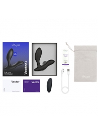 Черный анальный вибратор We-Vibe Vector+ - We-vibe - в Ставрополе купить с доставкой