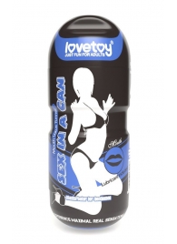 Мастурбатор-ротик с вибрацией Sex In A Can Mouth Lotus Tunnel - Lovetoy - в Ставрополе купить с доставкой