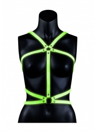 Портупея Body Harness с неоновым эффектом - размер L-XL - Shots Media BV - купить с доставкой в Ставрополе