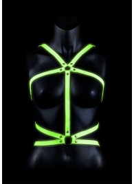 Портупея Body Harness с неоновым эффектом - размер L-XL - Shots Media BV - купить с доставкой в Ставрополе