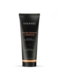 Массажный легкий крем WICKED Orange Blossom plus Patchouli - 120 мл. - Wicked - купить с доставкой в Ставрополе