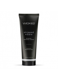 Массажный легкий крем WICKED Stripped plus Bare - 120 мл. - Wicked - купить с доставкой в Ставрополе