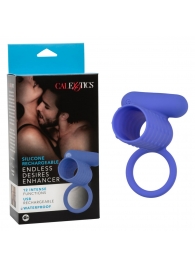 Синее эрекционное виброкольцо Silicone Rechargeable Endless Desires Enhancer - California Exotic Novelties - в Ставрополе купить с доставкой