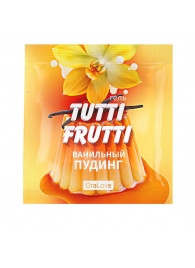 Пробник гель-смазки Tutti-frutti со вкусом ванильного пудинга - 4 гр. - Биоритм - купить с доставкой в Ставрополе