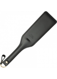 Черная кожаная шлепалка SitaBlack - 30 см. - Sitabella - купить с доставкой в Ставрополе