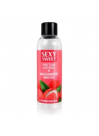 Массажное масло Sexy Sweet Nectar Lychee с феромонами и ароматом личи - 75 мл. - Биоритм - купить с доставкой в Ставрополе